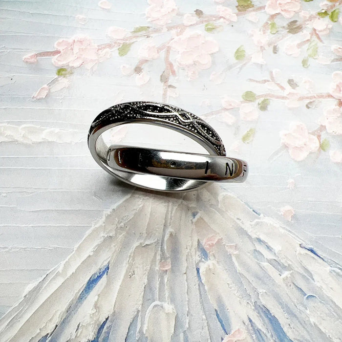 925 Sterling Silver Vintage Infinity Love Ring