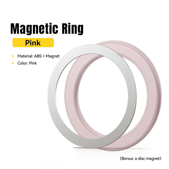 Magnetic Metal Ring For Magsafe Iphone 16 15 14Pro Android Phones Plate Sticker Rings For Magsafe Wireless Charger Stand