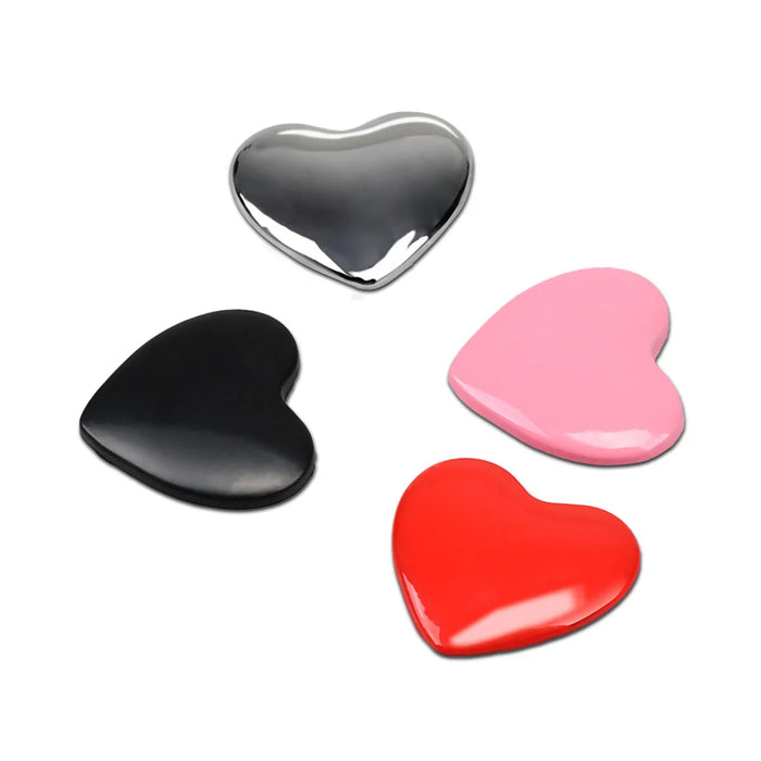 3D Metal Heart Love Emblem Badge Sticker Red / Gold / Silver / Black Auto / Motorcycle Diy Top Quality
