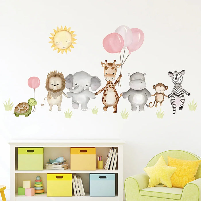 Adorable Giraffe Wall Sticker For Kids Room