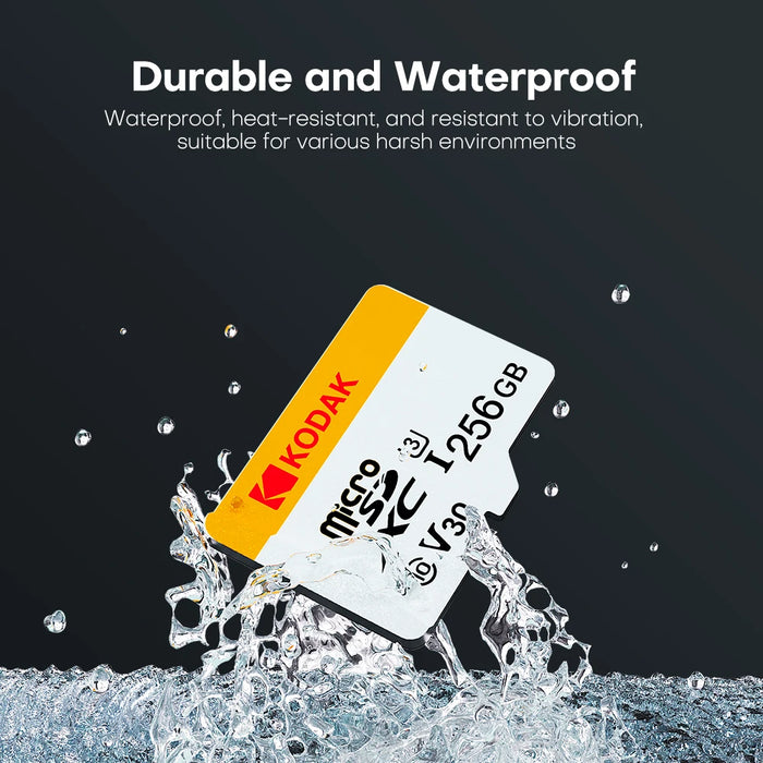 Kodak 256gb Micro Tf Memory Card 4k Full Hd High Speed Phone / Camera / Computer