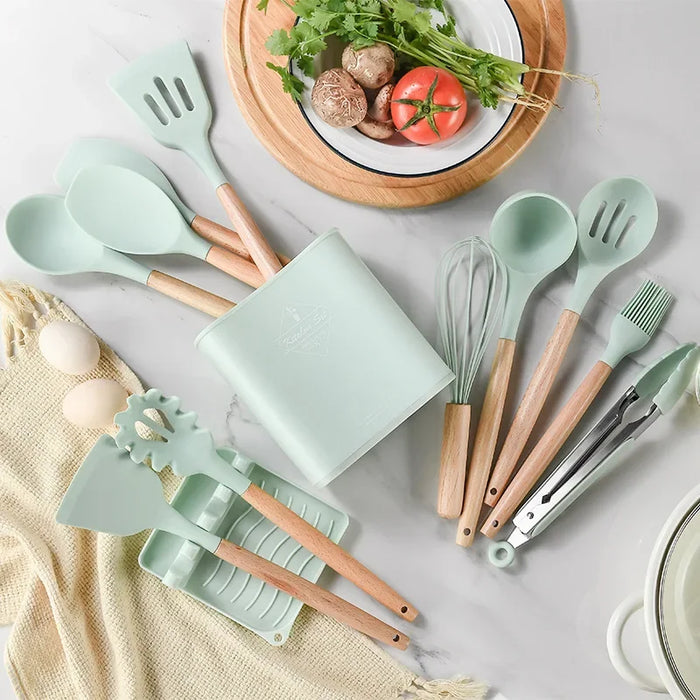 13 Piece Non Stick Silicone Kitchen Utensil Set