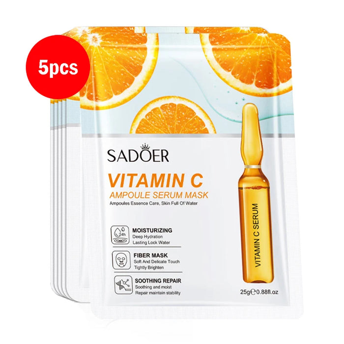 5 / 10 Piece 24K Gold Hyaluronic Acid Face Masks