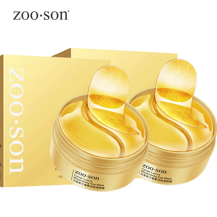 60 Piece Gold Crystal Collagen Eye Mask For Dark Circles & Bags