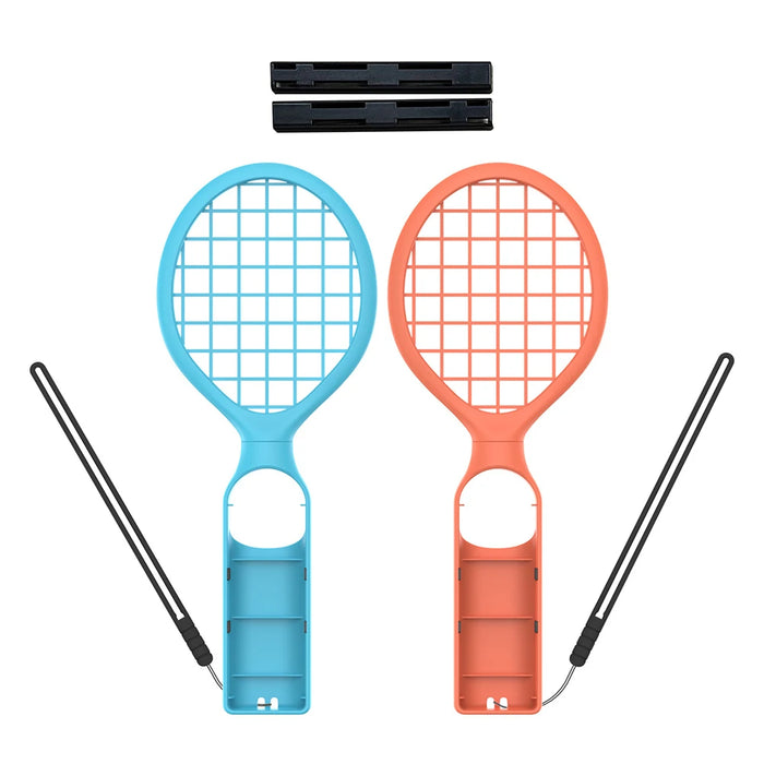 2Pcs Tennis Racket For Nintendo Switch 2 Joy-Con Controller Handle Holder Controller Grips Sport Accessories Kit For Switch / Oled