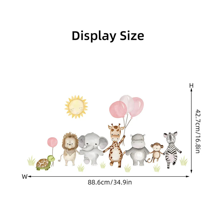 Adorable Giraffe Wall Sticker For Kids Room