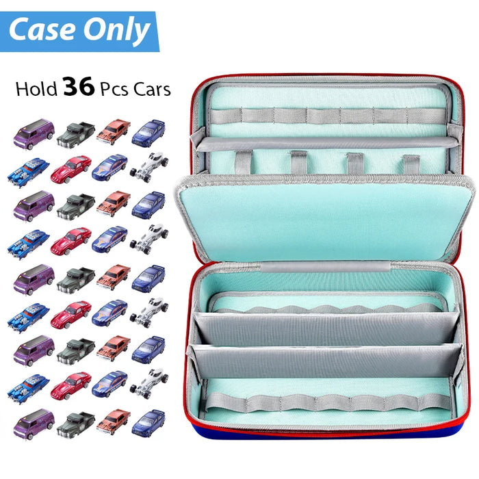 Wheels/Matchbox Car Storage Case Fits Under 50 Cars Organizer Bag For Wheel/Matchbox Vehicles