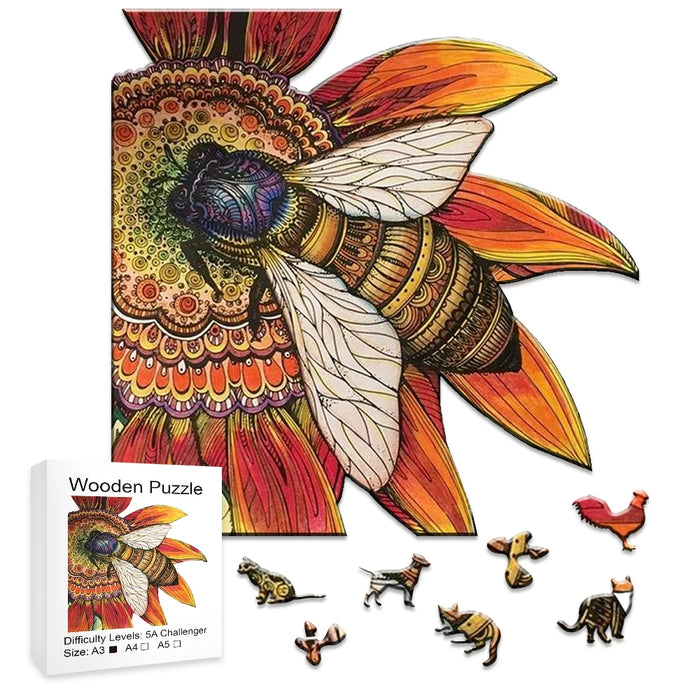 3D Wooden Animal Puzzle For Kids