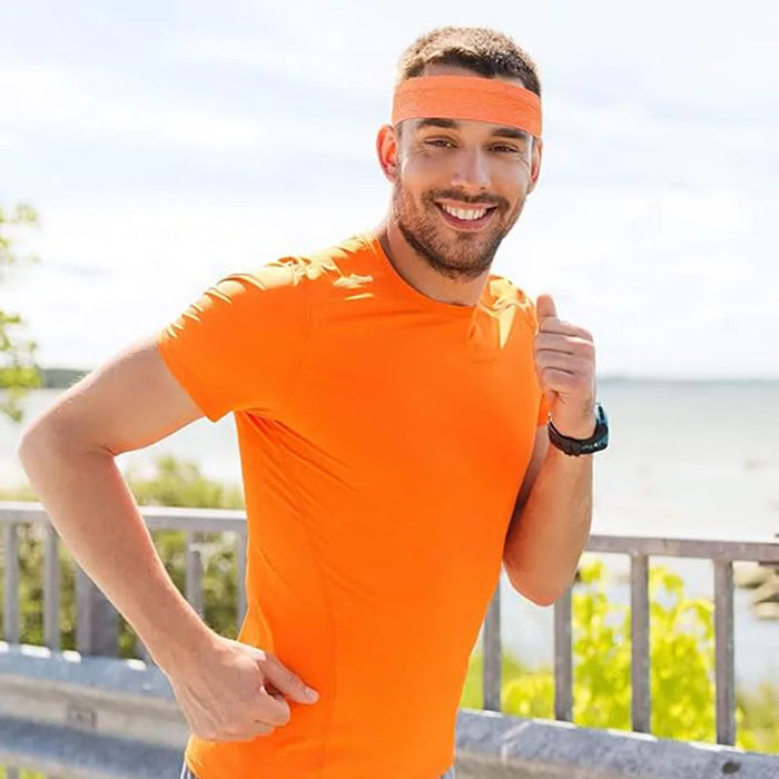 Women Non Slip Sweatband For Sports Moisture Wicking Headband For Running Yoga