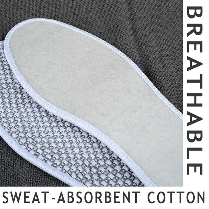 3 Pairs Cotton Linen Insoles Breathable & Comfortable