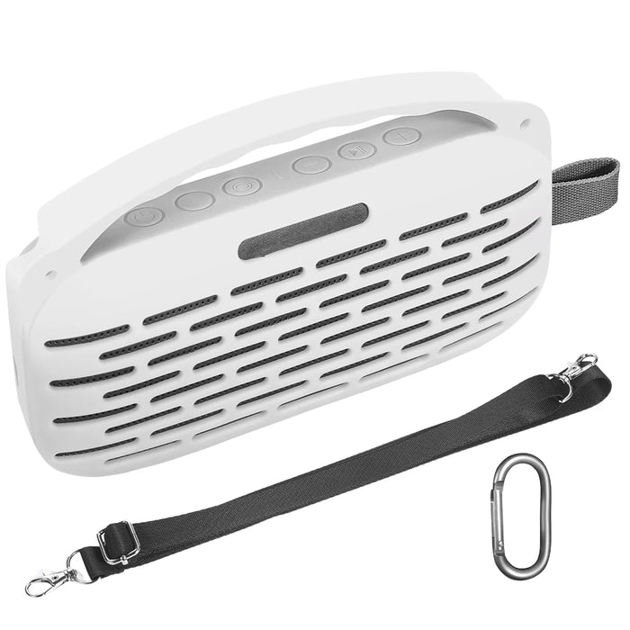 Soft Silicone Case Cover For Bose Soundlink Flex 2Nd Gen Speaker Travel Protective Carrying Pouch Drop-Proof Carrying Case