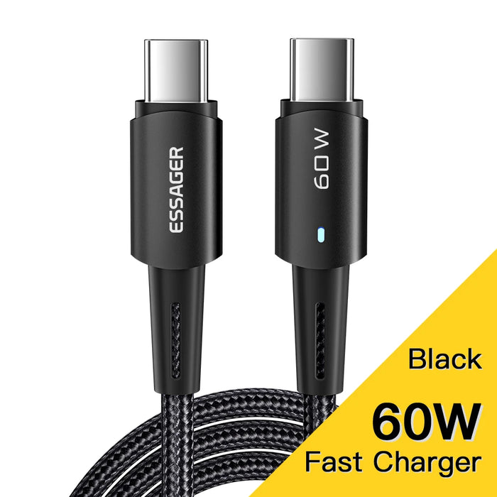 Usb C Cable 100W Pd Qc 4.0 3.0 Usb Type C Cable Fast Charging Cable Type C For Macbook Pro Samsung Xiaomi Charge Cable