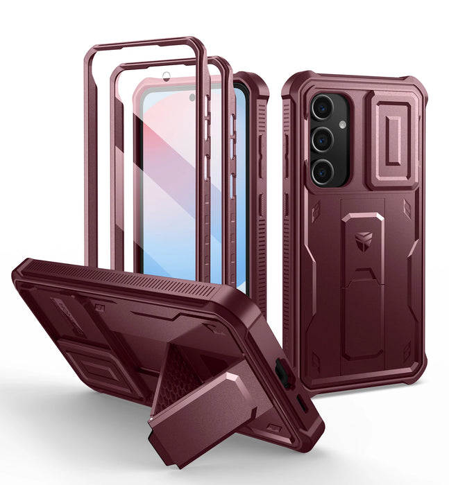 For Samsung Galaxy S24 Fe Full Body Heavy-Duty Rugged Case Built-In Screen Protector With Built-Inslide Camera Case