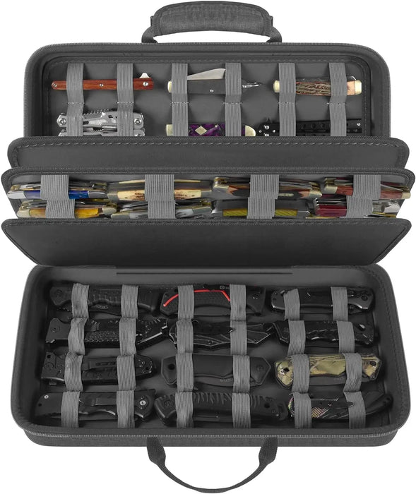 66 Pocket Knife Display Case Butterfly Knife Storage Box