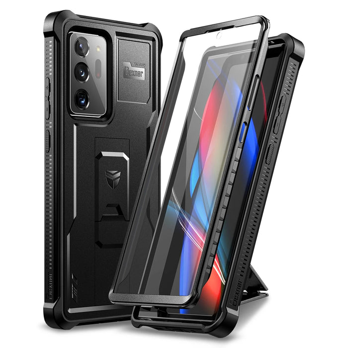 For Samsung Galaxy Note 20 Ultra Heavyduty Military Grade Protection Shockproof Bracket Case Withbuilt-In Screen Protector