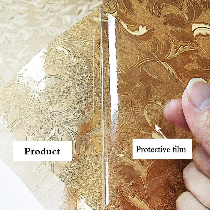 Brown Leaf Privacy Film For Windows - Home / Office Decor