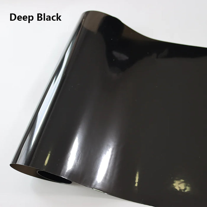 Black Smoke Armored Film Gloss Pvc Wrap For Lights - Durable Car Cover