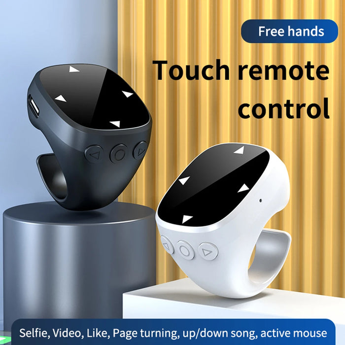 Smart Fingertip Ring Remote Control Touch Screen Wireless Bluetooth Mobile Remote Control Auto Page Turner Browsing For Tiktok