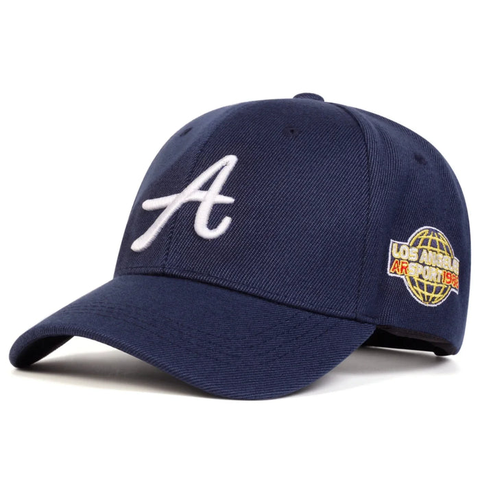 Embroidered A Letter Baseball Cap Adjustable Sun Hat