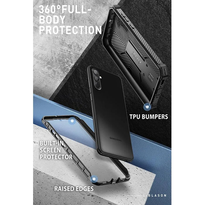 For Samsung Galaxy A36 Armorbox Full-Body Rugged Shockproof Phone Case With Built-In Screen Protector & Stand