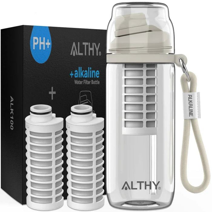 Alkaline Water Filter Bottle - Ph 9.5 Added Minerals & Electrolytes Bpa-Free