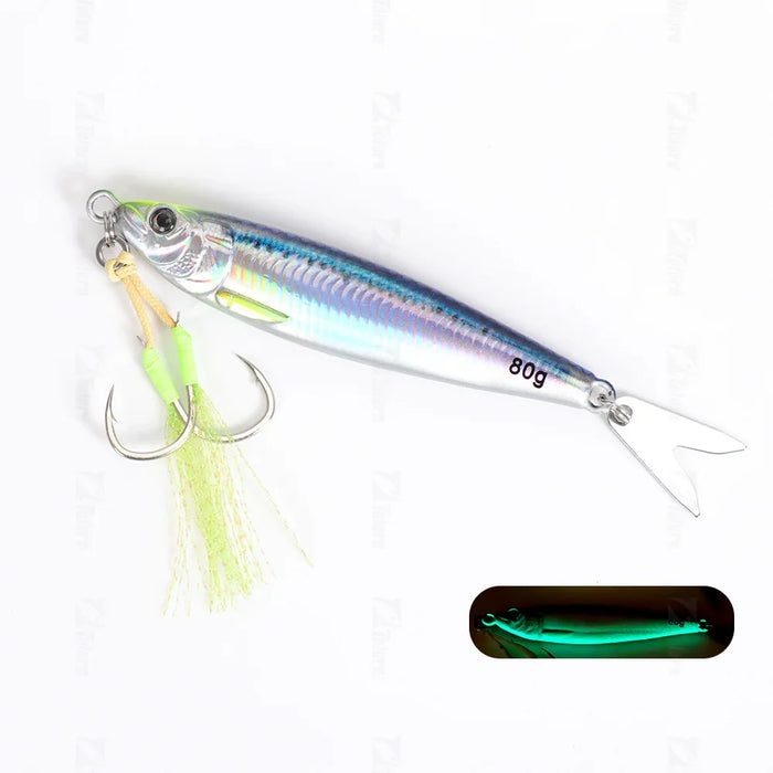 2024 3D Printed Fast Sinking Metal Jig Lure 20G To 80G