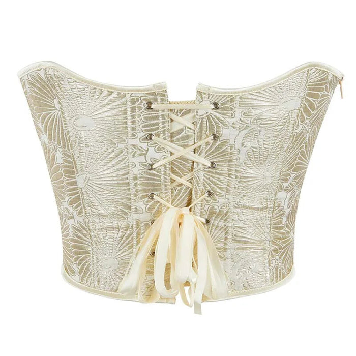 Gold Sequin Zip-Up Cropped Tank Top Elegant Royal Design 90% Polyester 10% Elastane