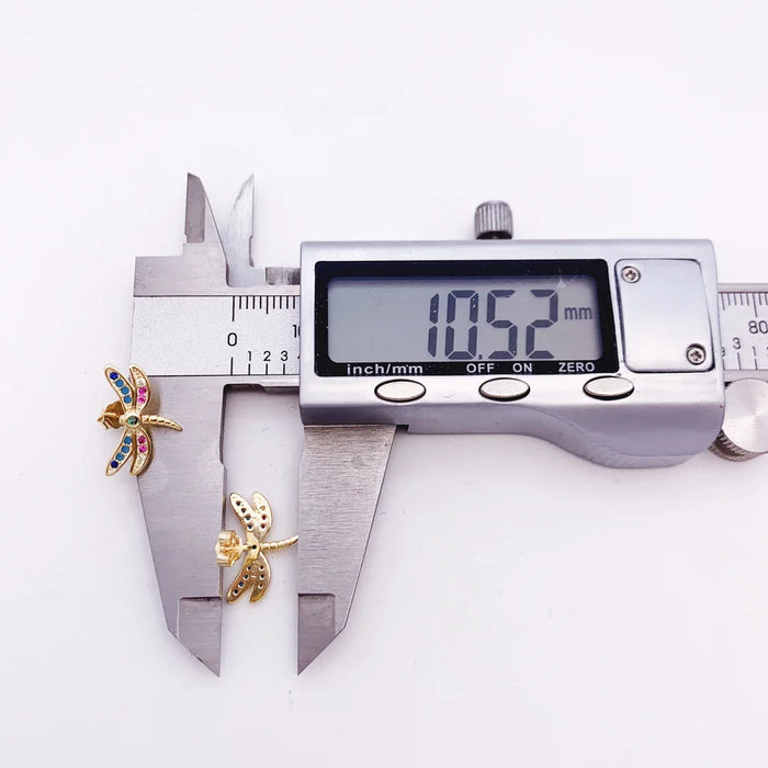 925 Sterling Silver Boho Dragonfly Studs For Women