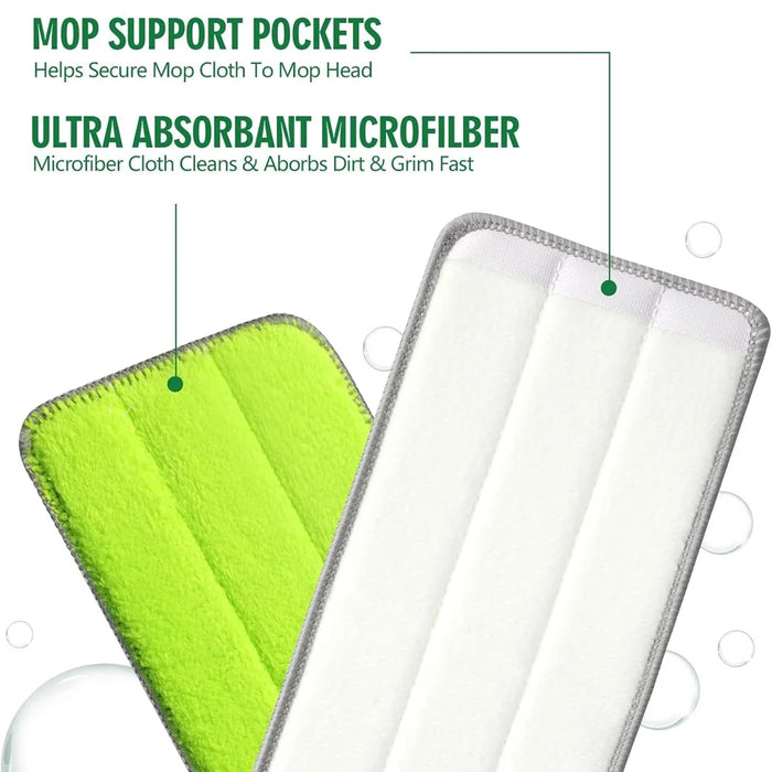 4 Pack Microfiber Mop Pads Compatible With Libman Rinse 'N Wring Mop And Bucket System 13" X 5" Replacement Mop Heads