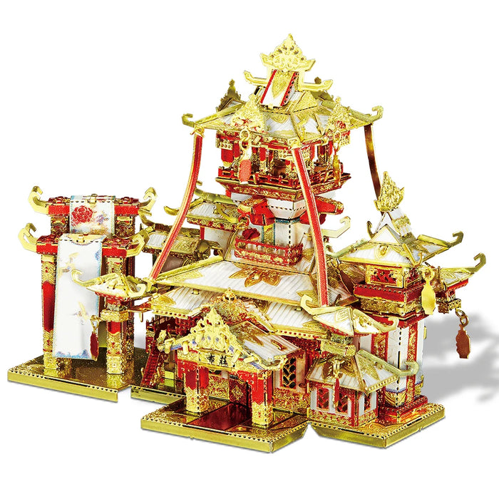 Chinese Ancient Buildings 3D Metal Puzzle Kit For Home Decor