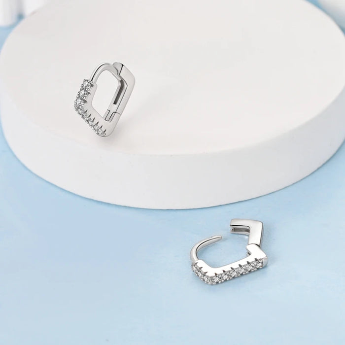 925 Sterling Silver Butterfly Hoop Earrings Elegant Gift For Women