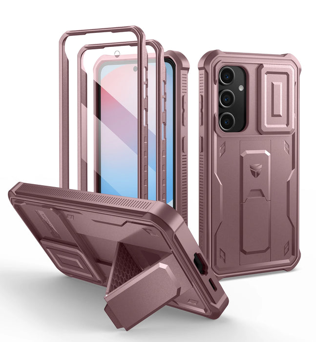 For Samsung Galaxy S24 Fe Full Body Heavy-Duty Rugged Case Built-In Screen Protector With Built-Inslide Camera Case