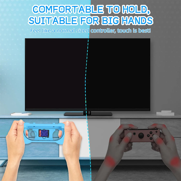 For Switch 2 2Pcs Hand Grips Joy-Con Controller Gamepad Handle Hand Grip Ergonomic Hand Grip Controller Handle For Switch 2