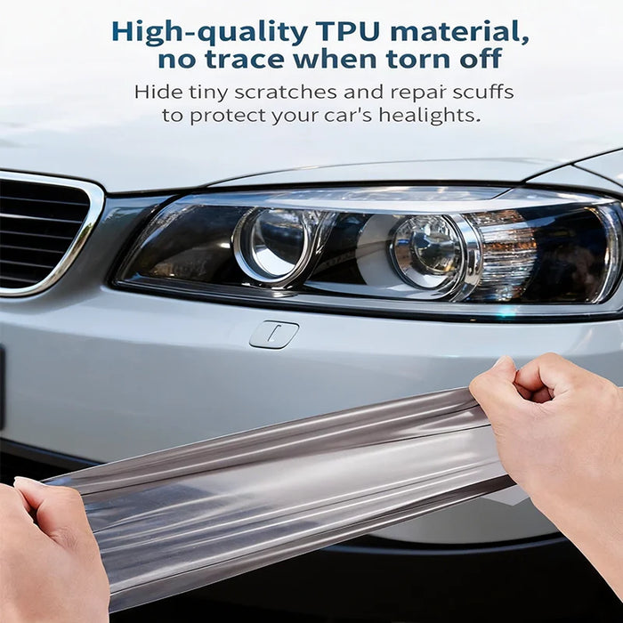 Black Smoke Armored Film Gloss Pvc Wrap For Lights - Durable Car Cover