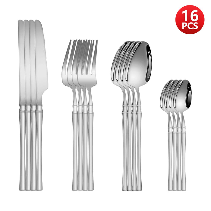 4 / 6 / 16 / 24 Piece Stainless Steel Cutlery Set For Home Or Restaurant