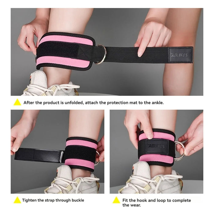 Adjustable Ankle Straps For Cable Machine Glute & Leg Workouts