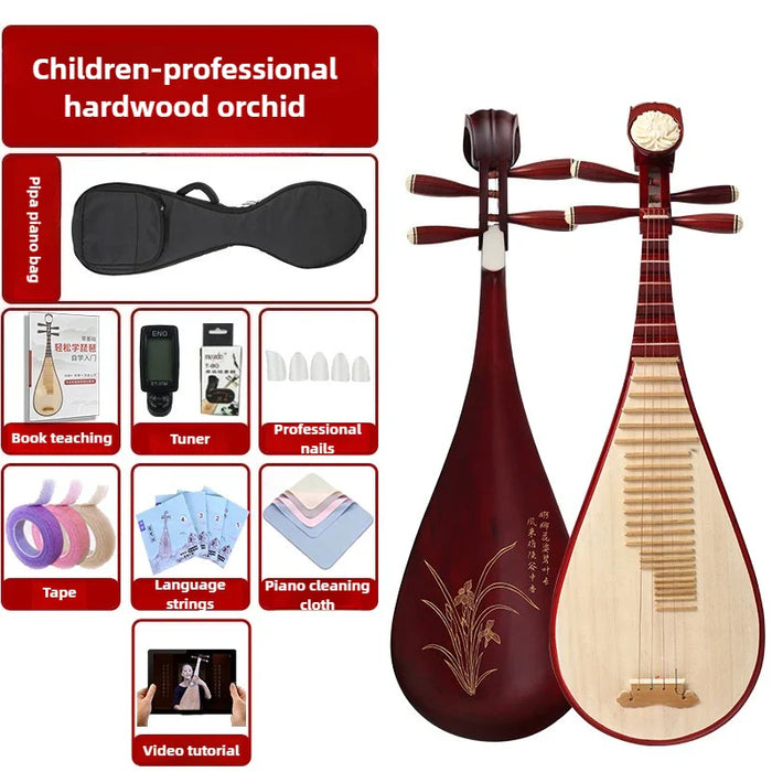 Chinese Classical Wooden Lute For Beginners And Professionals
