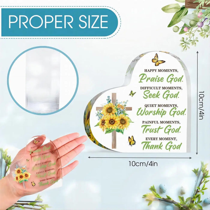 Acrylic Biblical Gifts For Women Verse Decor & Desk Accessories