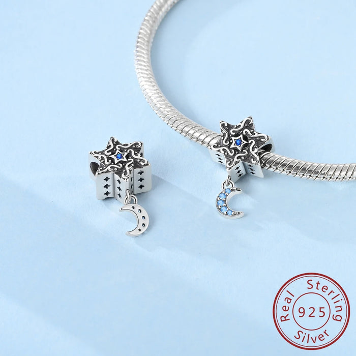 925 Sterling Silver Butterfly Dog Charm Fits Bracelets & Necklaces Diy Gift For Women