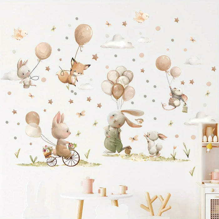 Adorable Animal Wall Stickers For Nursery Decor