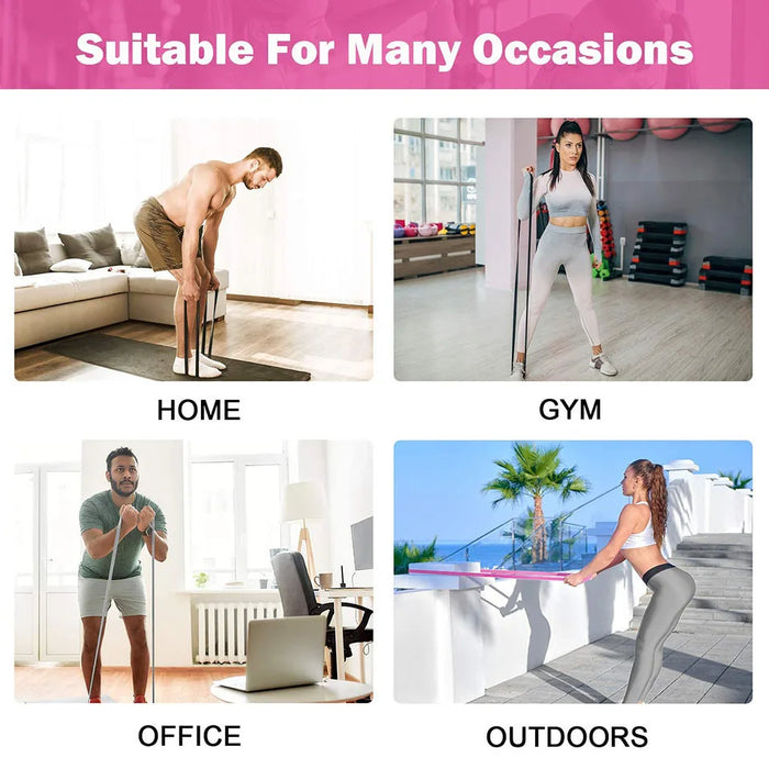 3 Piece Resistance Band Set For Home Workouts