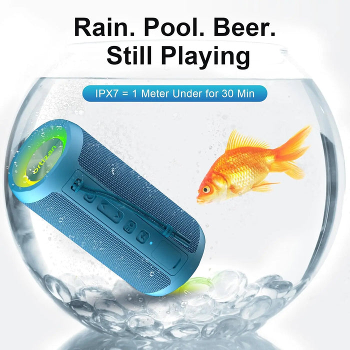 Waterproof Bluetooth Speaker For Camping Colourful Lights