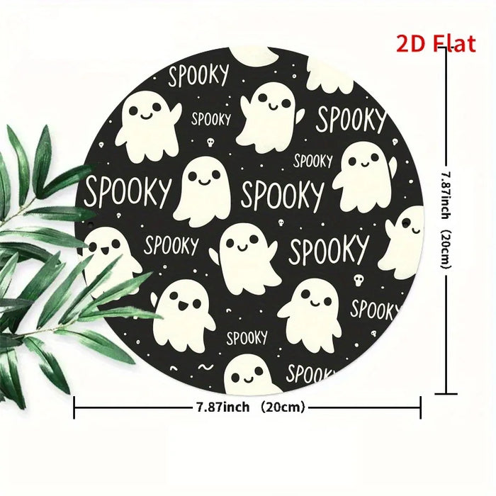 Retro Round Iron Sign Cute Pattern For Home Decor