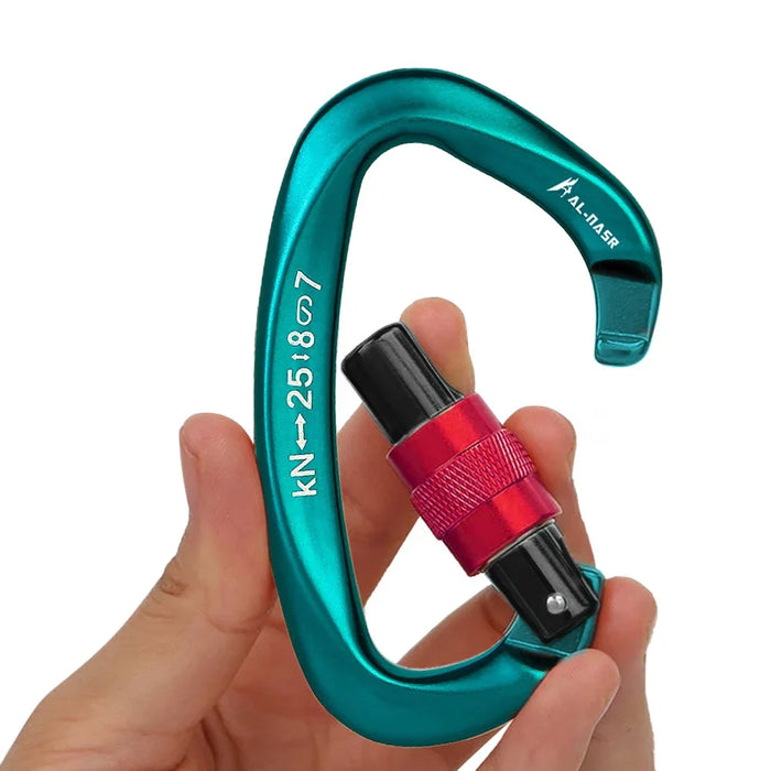 25Kn D Shape Carabiner For Climbing & Rappelling
