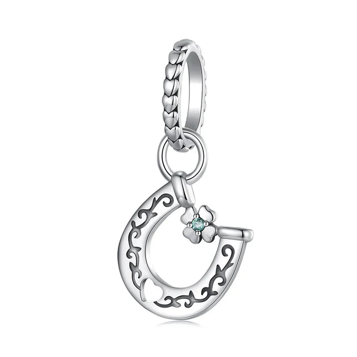 925 Sterling Silver Horseshoe Charm Pendant