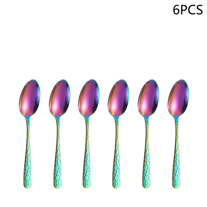 4 / 6 / 16 / 24 Piece Stainless Steel Tableware Set For Home Or Restaurant