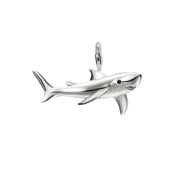 925 Sterling Silver Shark Pendant Trendy Gift For Men & Women
