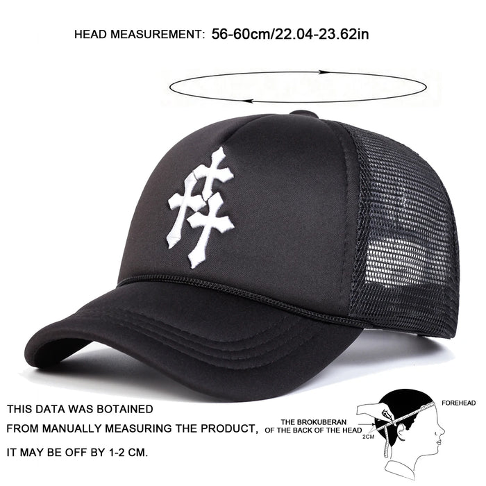 Embroidered Unisex Baseball Cap Adjustable Sun Hat For Spring / Summer