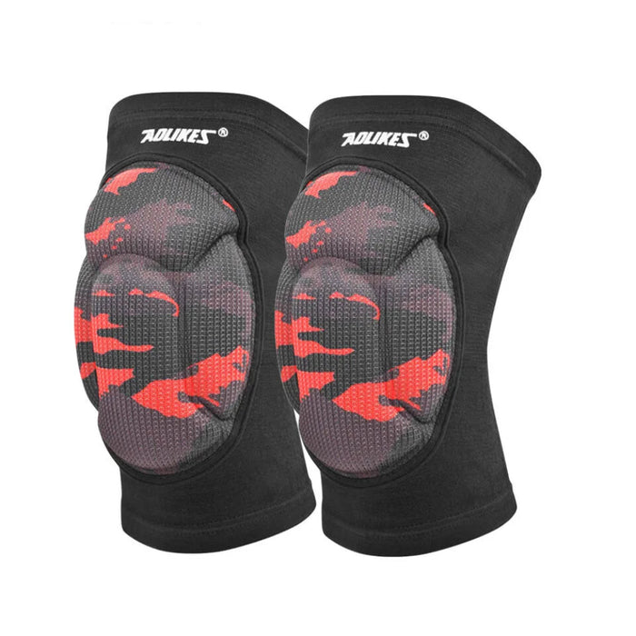 Pair of Thick Sponge Volleyball Knee Pads Anti Slip Men / Women Football Yoga Dance