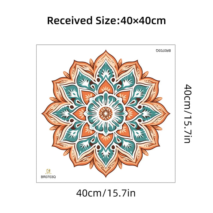 Flower Mandala Wall Sticker For Living Room Decor
